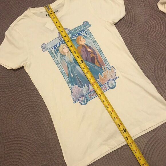 3/$20 Disney NWT "Frozen 2" Junior Small Sisters Tee Ana Elsa 100% Cotton Shirt - Picture 8 of 8